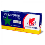 LORAZEPAM 2MG CAJA 30 COMPRIMIDOS