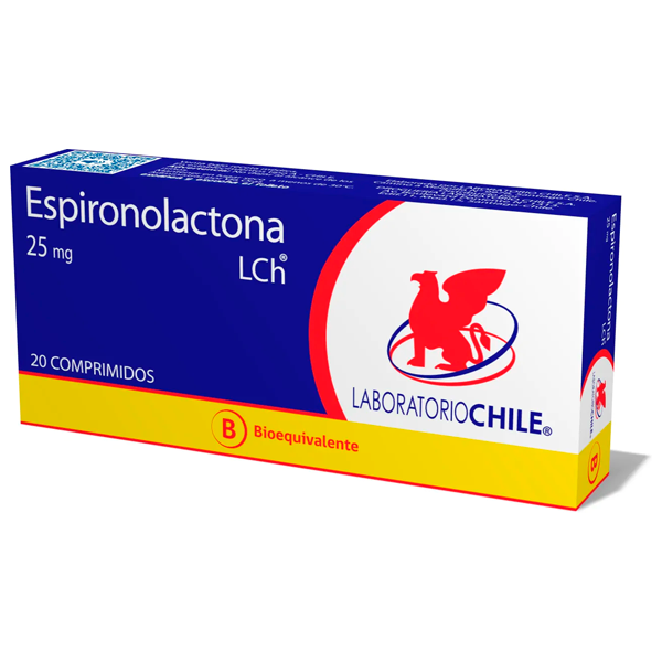 ESPIRONOLACTONA 25 MG CAJA  20 COMPRIMIDOS