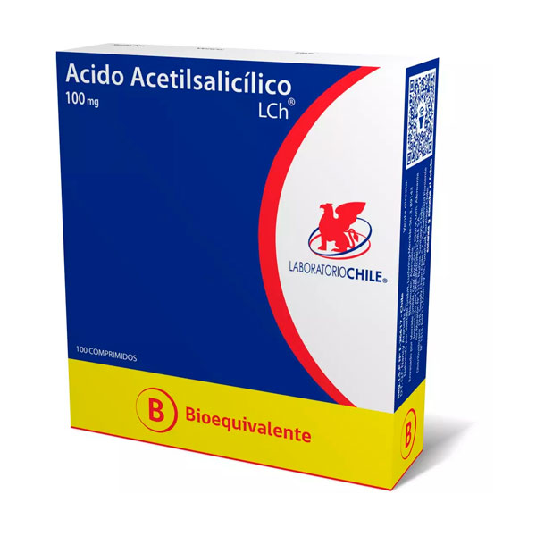 ACIDO ACETILSALICILICO 100MG CAJA 100 COMPRIMIDOS
