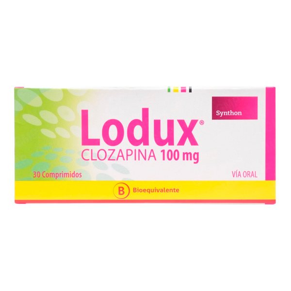 LODUX CLOZAPINA 100MG CAJA 30 COMPRIMIDOS