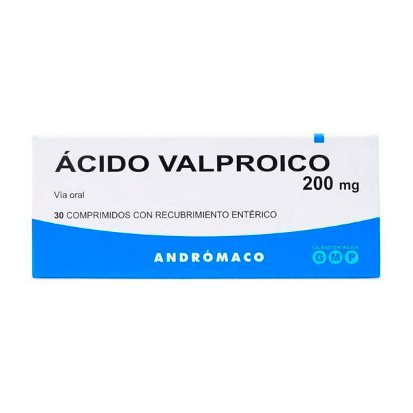 ACIDO VALPROICO 200MG CAJA 30 COMPRIMIDOS