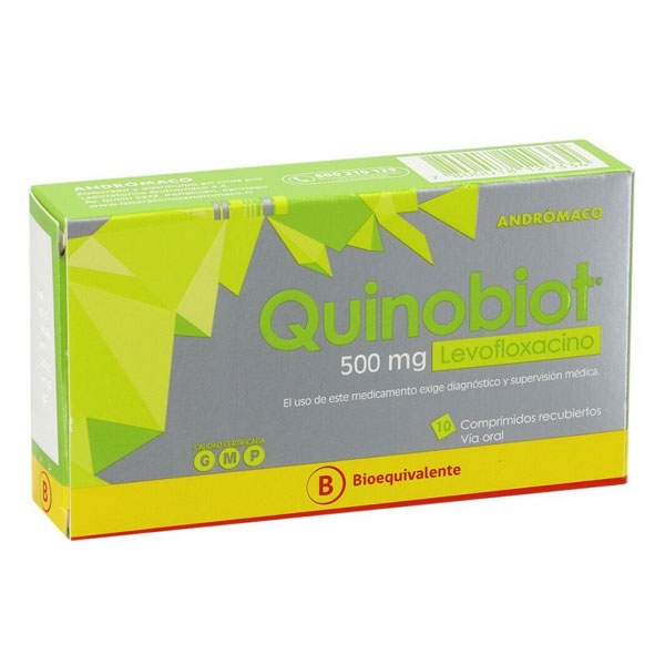 QUINOBIOT LEVOFLOXACINO 500MG X 10 COMPRIMIDOS