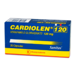 CARDIOLEN VERAPAMILO CLORHIDRTATO 120MG CAJA 20 CAPSULAS