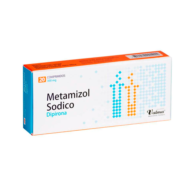 METAMIZOL SODICO DIPIRONA 300MG CAJA 20 COMPRIMIDOS