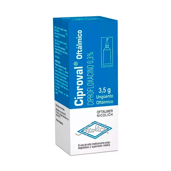 CIPROVAL CIPROFLOXACINO 0.3% UNGUENTO OFTALMICO 3.5G