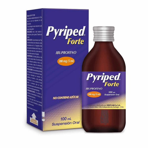 PYRIPED FORTE  IBUPROFENO 200MG/5ML SUSPENSION  100ML
