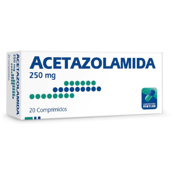 ACETAZOLAMIDA 250MG CAJA 20 COMPRIMIDOS
