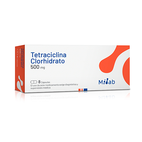TETRACICLINA 500MG CAJA 8 CAPSULAS