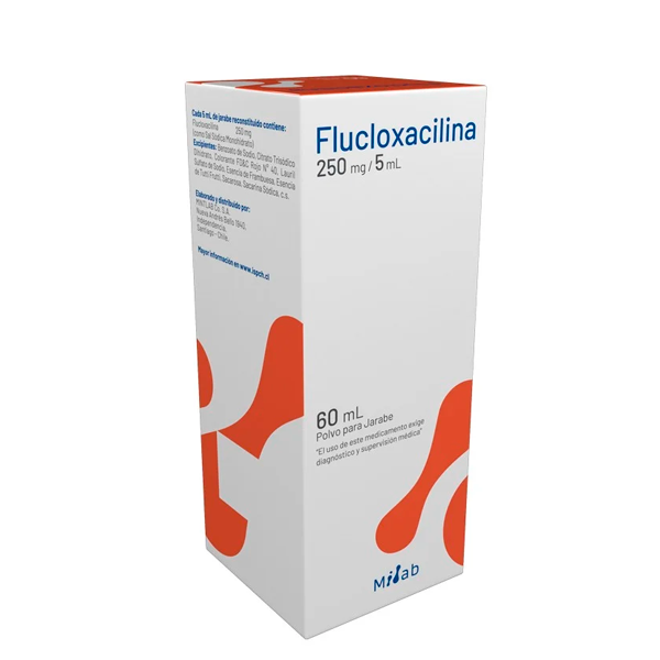 FLUCLOXACILINA 250MG/5ML POLVO PARA JARABE 60ML