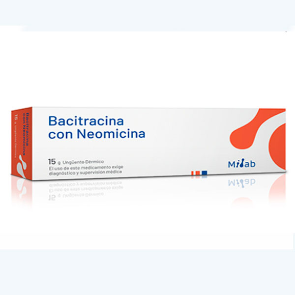 BACITRACINA 500UI + NEOMICINA 5MG UNGUENTO DERMICO 15 GR