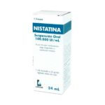 NISTATINA 100000UI/ML SUSPENSION ORAL FRASCO 24 ML
