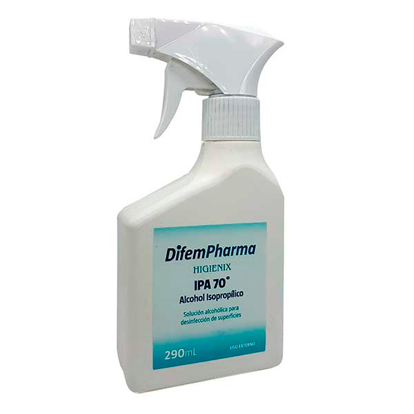 ALCOHOL ISOPROPILICO 70° FRASCO CON DISPENSADOR 290ML