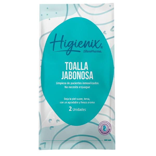 TOALLA JABONOSA HIGIENIX 11X20CM