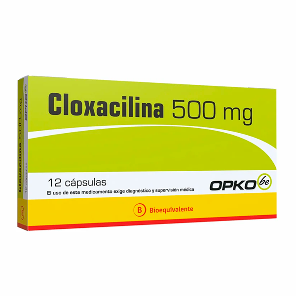 CLOXACILINA 500 MG CAJA 12 CAPSULAS