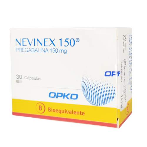 NEVINEX PREGABALINA 150 MG CAJA 30 CAPSULAS