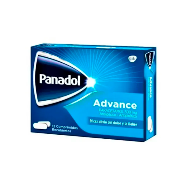 PANADOL ADVANCE PARACETAMOL 500MG CAJA 12 COMPRIMIDOS RECUBIERTOS