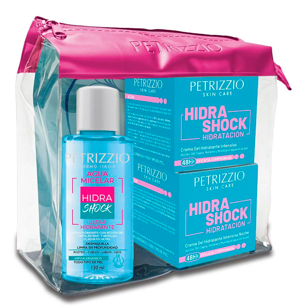 PETRIZZIO PACK HIDRA SHOCK CREMA DIA + NOCHE + AGUA MICELAR + MASCARILLA
