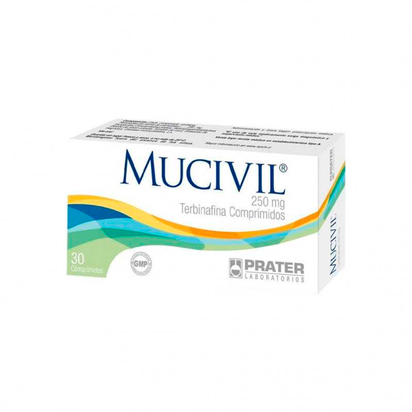 MUCIVIL TERBINAFINA 250MG CAJA 30 COMPRIMIDOS