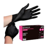 TRESOR GUANTE NITRILO NEGRO TALLA M 100 UNID