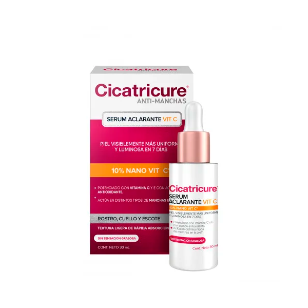 CICATRICURE SERUM ANTI-MANCHAS ACLARANTE 10% NANO VIT C