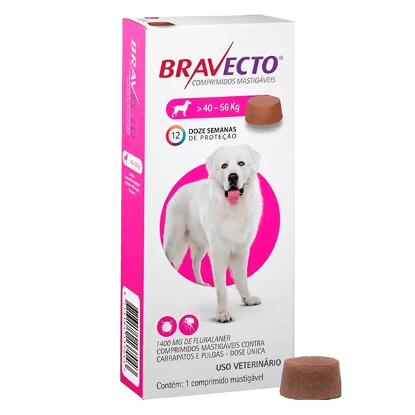 BRAVECTO FLURALANER 1400MG 1 COMPRIMIDOS 40-56 KILOS