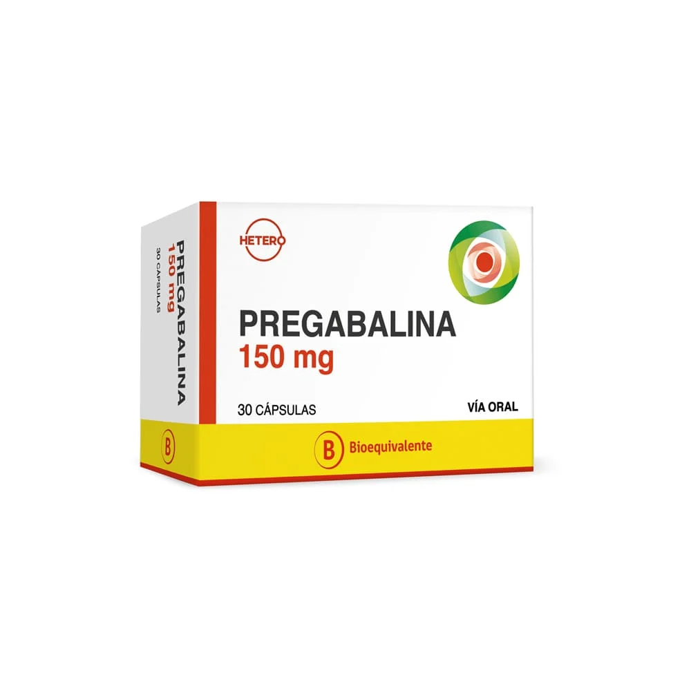 PREGABALINA 150 MG CAJA 30 CAPSULAS