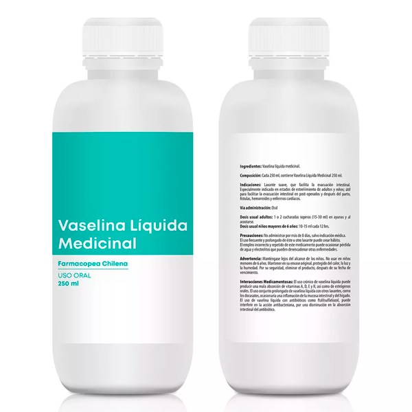 VASELINA LIQUIDA  USO ORAL X 250 ML QUALI